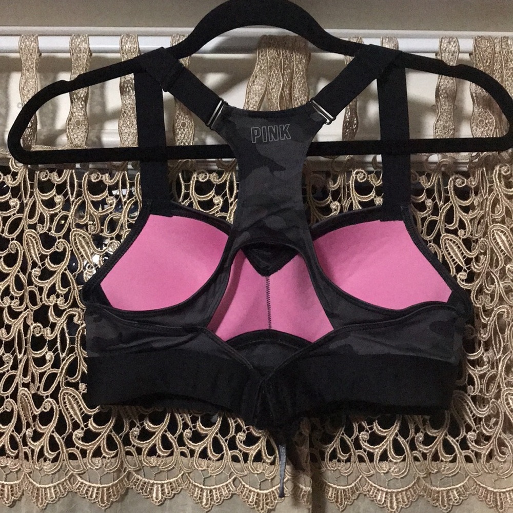 Pink Active Racerback Sports Bra - Picture 3 of 6